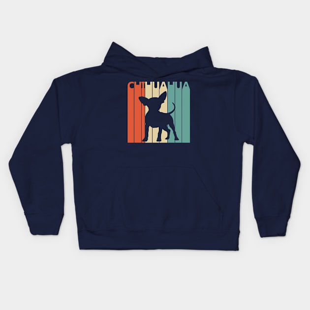 Vintage 1970s Chihuahua Dog Owner Gift Kids Hoodie by GWENT
